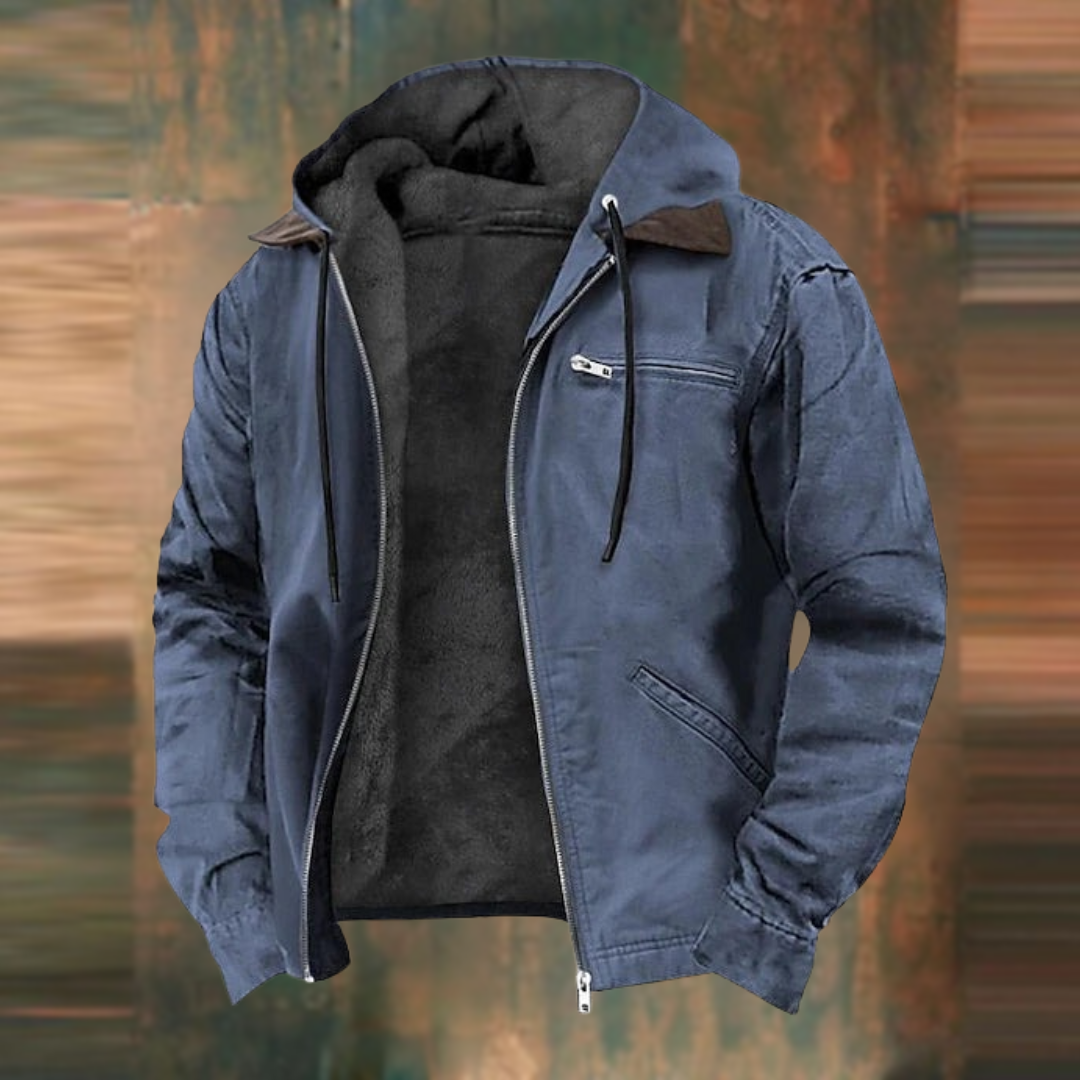 Cole - Stijlvolle Vintage Gevoerde Winterjas