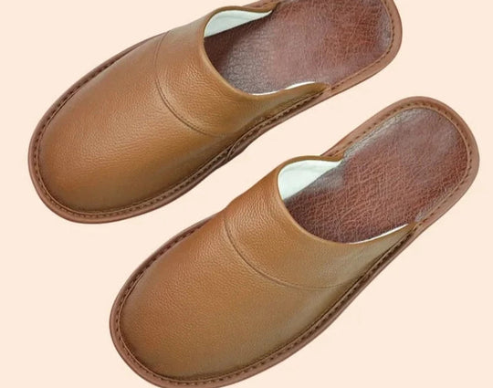 Milo - Comfortabele Leren Pantoffels Heren