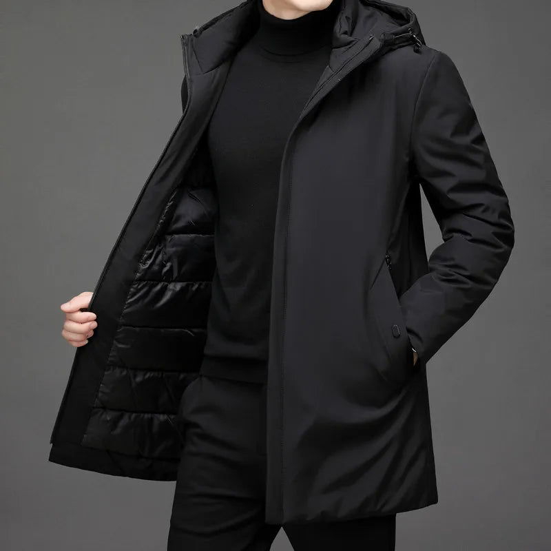 Scott - Moderne Lange Gewatteerde Parka Winterjas