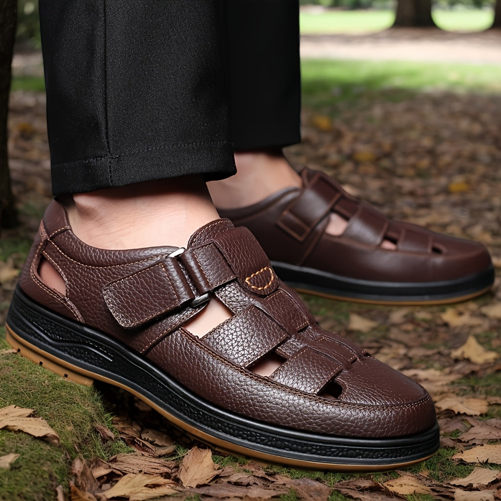 Bruno - Comfortabele Leren Sandalen Heren