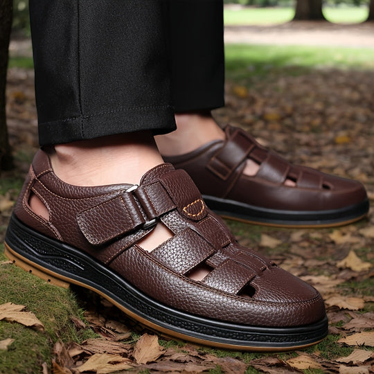 Bruno - Comfortabele Leren Sandalen Heren