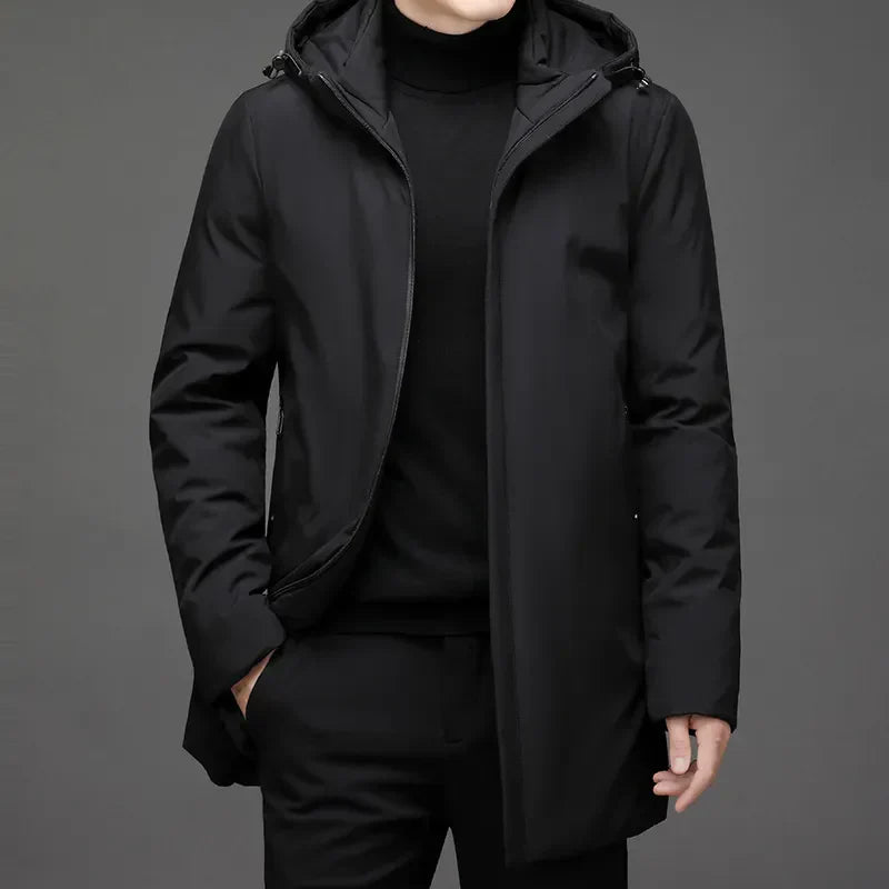 Scott - Moderne Lange Gewatteerde Parka Winterjas