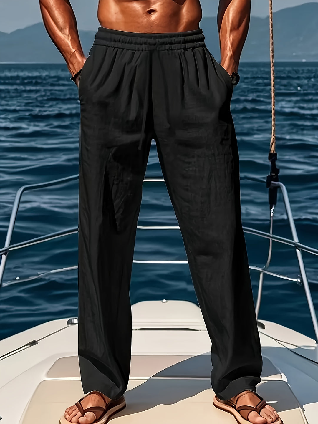 Cole - Casual Linnen Broek Heren
