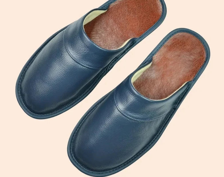 Milo - Comfortabele Leren Pantoffels Heren