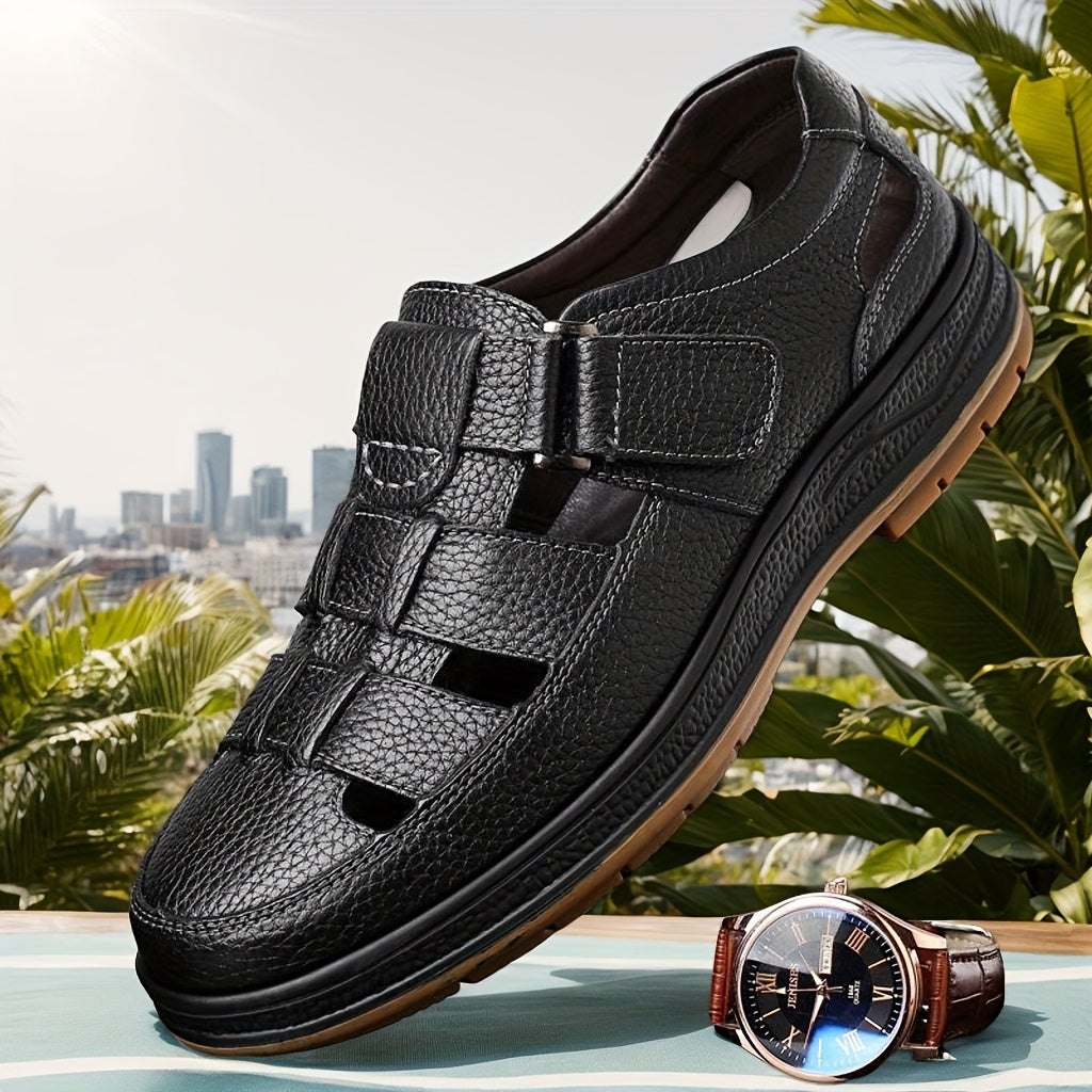 Bruno - Comfortabele Leren Sandalen Heren