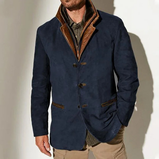 Marcus - Stijlvolle  Vintage Suède Winterjas
