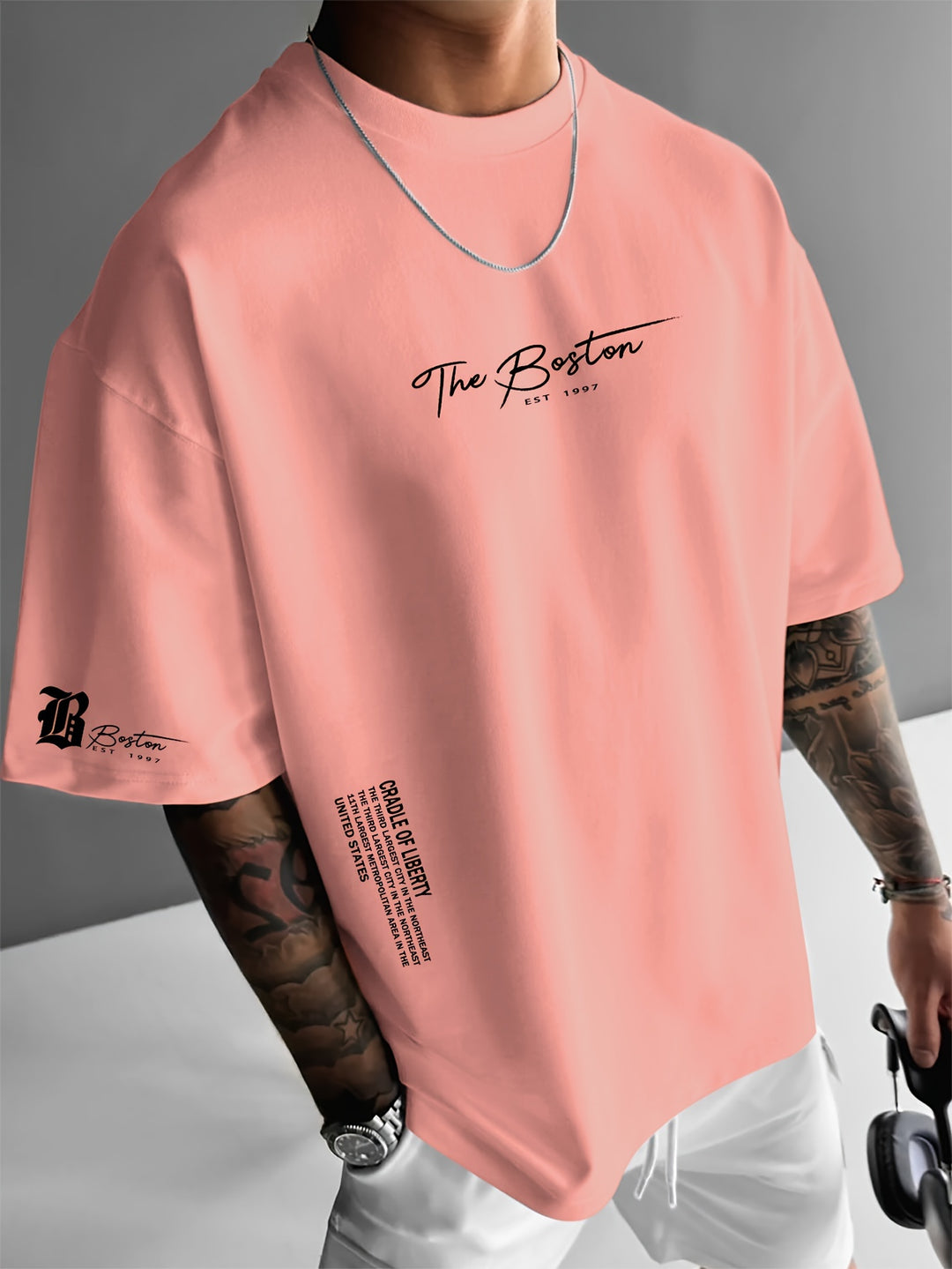 Adrian - Casual Print T-Shirt Heren