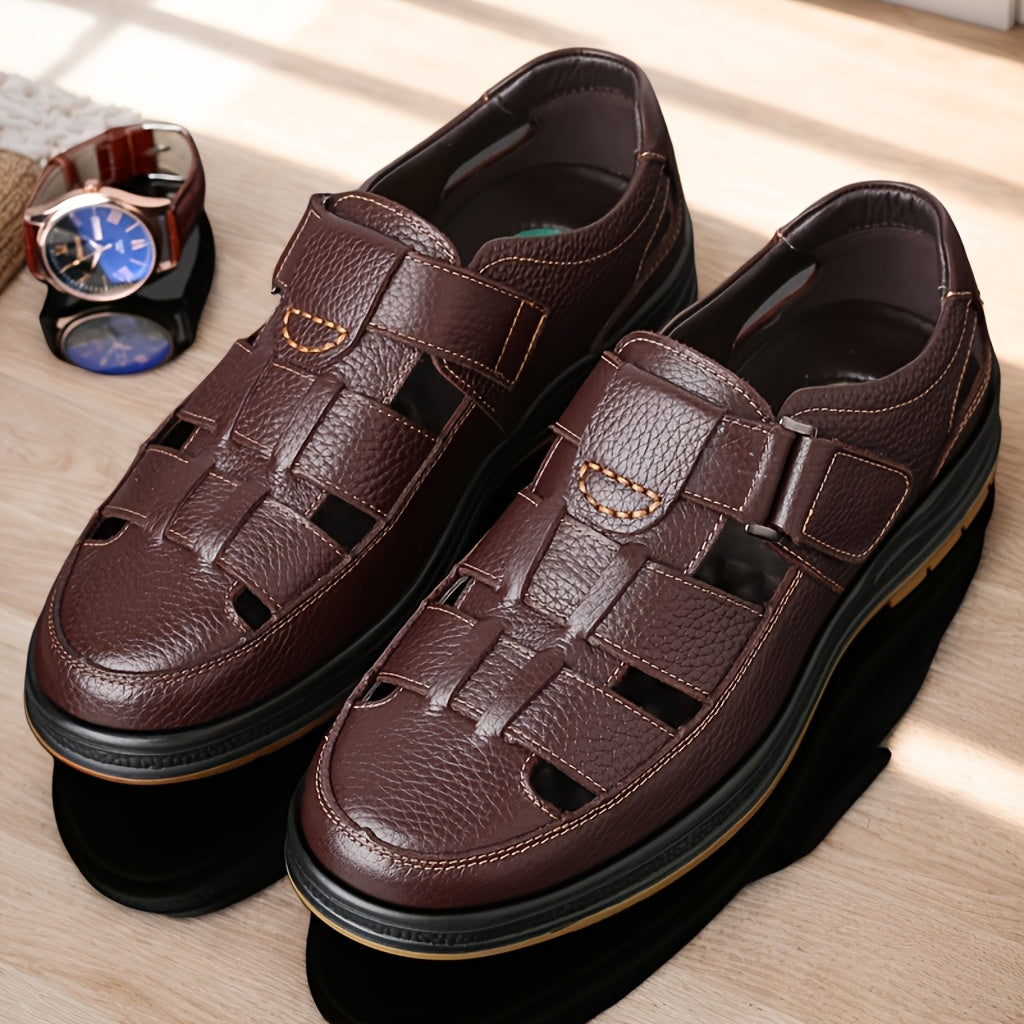 Bruno - Comfortabele Leren Sandalen Heren