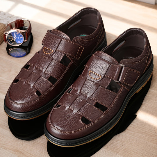 Bruno - Comfortabele Leren Sandalen Heren