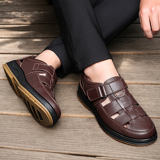 Bruno - Comfortabele Leren Sandalen Heren