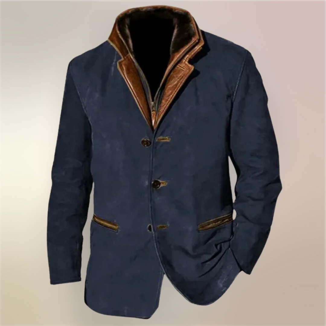 Marcus - Stijlvolle  Vintage Suède Winterjas