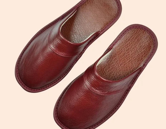 Milo - Comfortabele Leren Pantoffels Heren