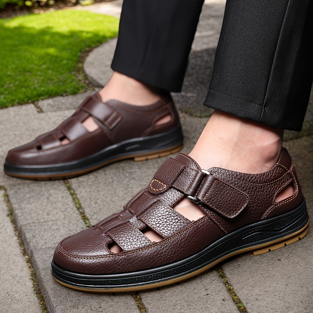 Bruno - Comfortabele Leren Sandalen Heren