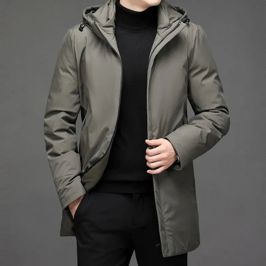 Scott - Moderne Lange Gewatteerde Parka Winterjas