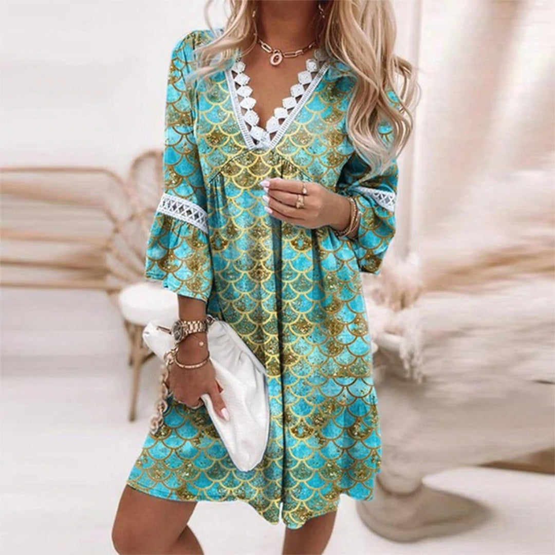 Tuniek Jurk Dames Boho Met Print - Sophie