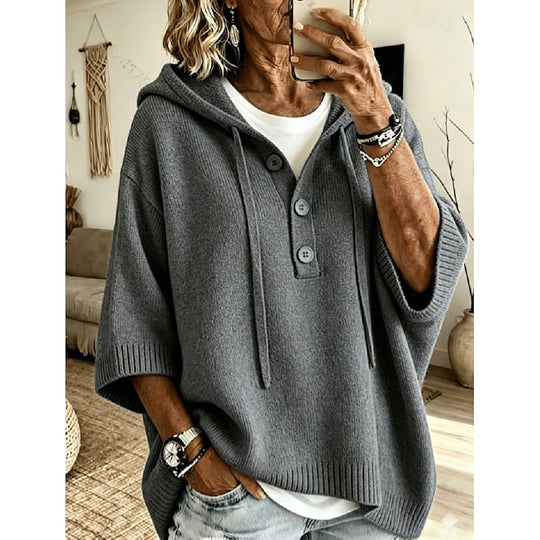 Catherine - Stijlvolle Oversized Gebreide Hoodie