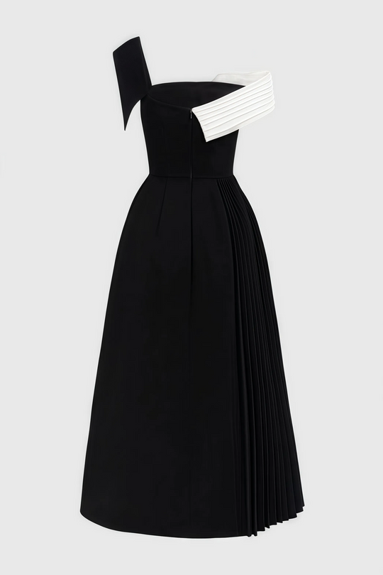 Midi Jurk Dames Elegant One Shoulder - Grace