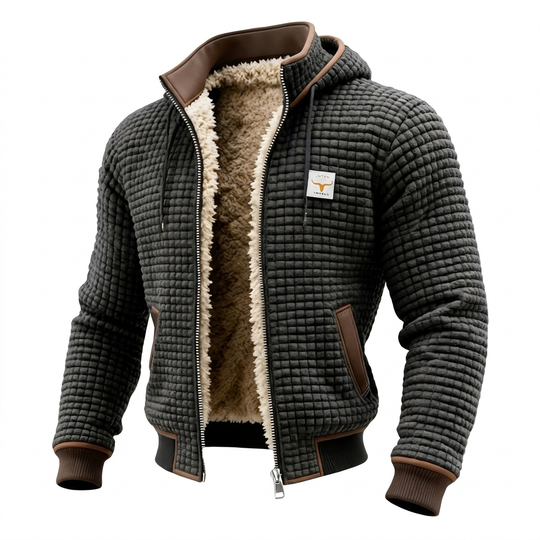 Leonardo | Casual Warme Gebreide Sherpa Jas