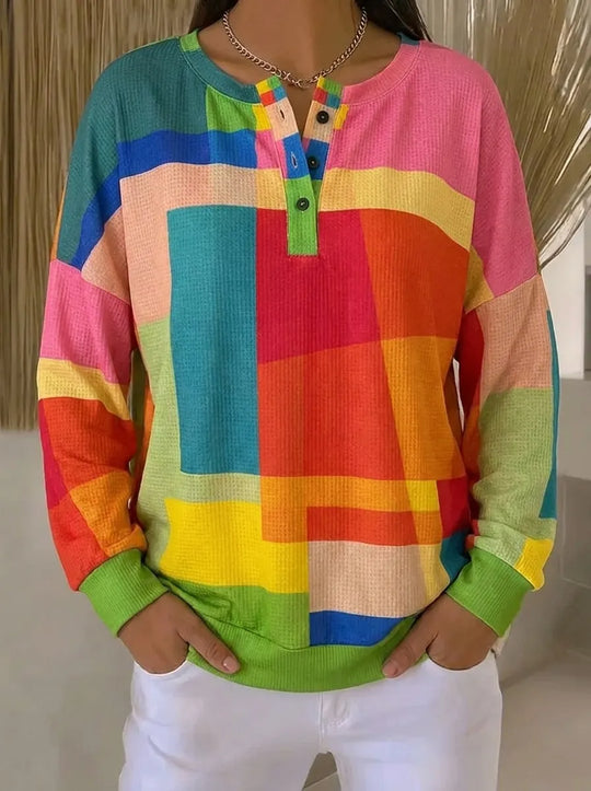 Suzanne - Stijlvolle Vintage Knopen Sweater