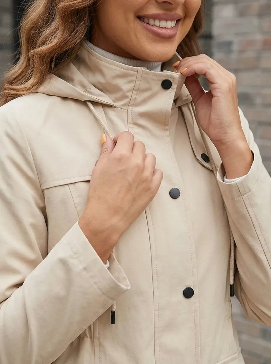 Caroline - Stijlvolle Waterdichte Capuchon Parka