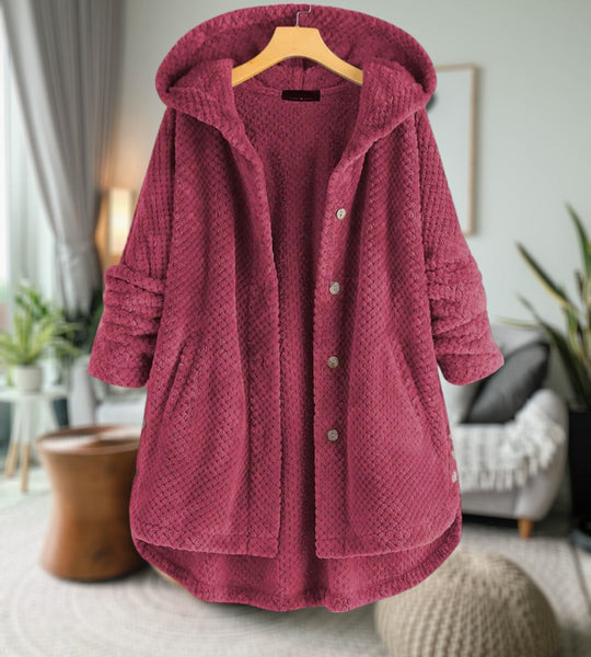 Denise - Comfortabele Oversized Teddy Winterjas