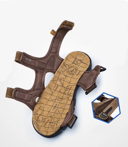 Rafael - Comfortabele Leren Sandalen Heren