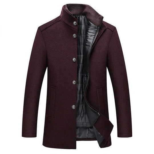 Julian | Elegante Wollen Lange Jas