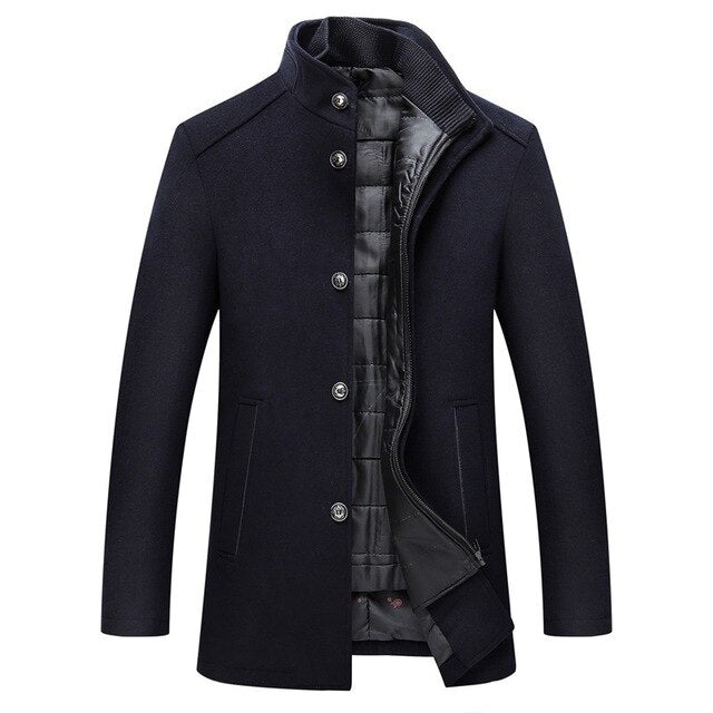 Julian | Elegante Wollen Lange Jas