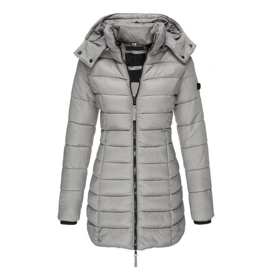 Susan - Elegante Lange Gewatteerde Winterjas