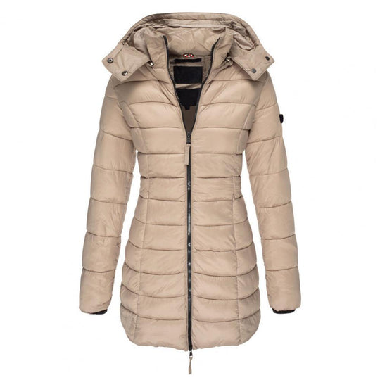 Susan - Elegante Lange Gewatteerde Winterjas