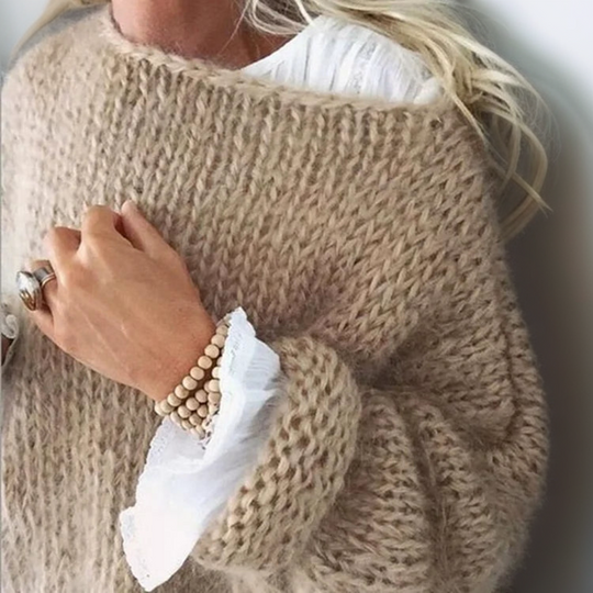 Ingrid - Elegante Oversized Gebreide Trui