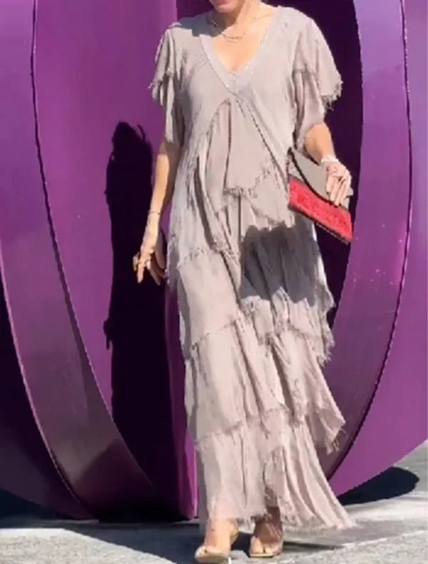 Boho Maxi Jurk Dames Gelaagd - Anna