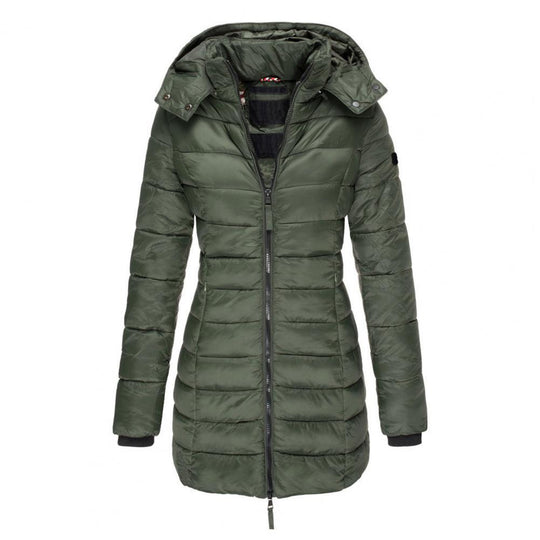 Susan - Elegante Lange Gewatteerde Winterjas