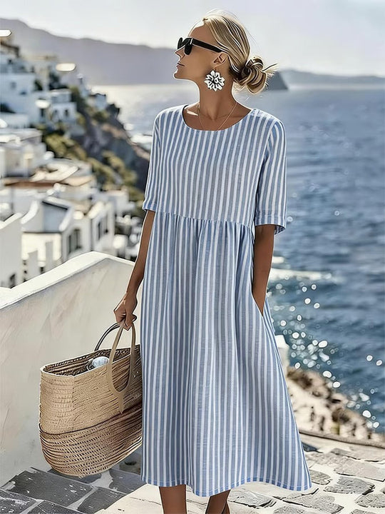 Zomerjurk Dames Gestreept Casual - Saar