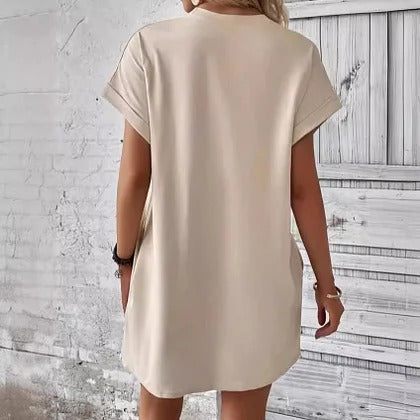 Kim - Casual T-shirt jurk met Print