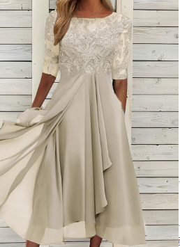 Kanten Maxi Galajurk Dames Elegant - Sophie