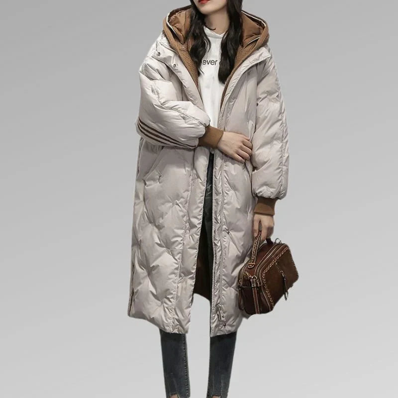 Jolanda - Stijlvolle Oversized Gewatteerde Winterjas
