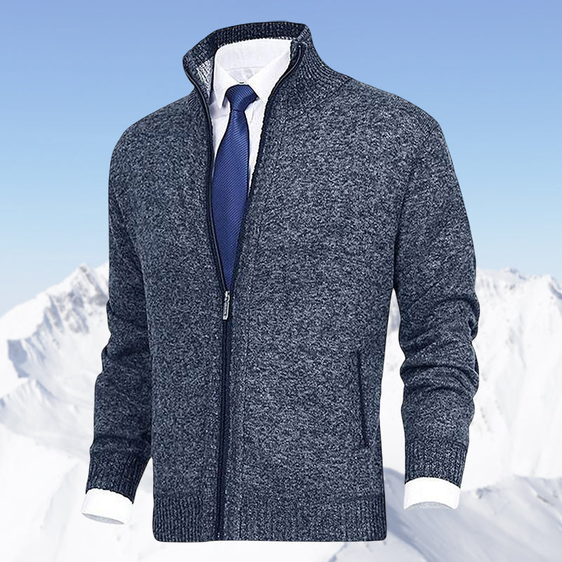 Vincent | Klassiek Fijngebreid Rits Vest