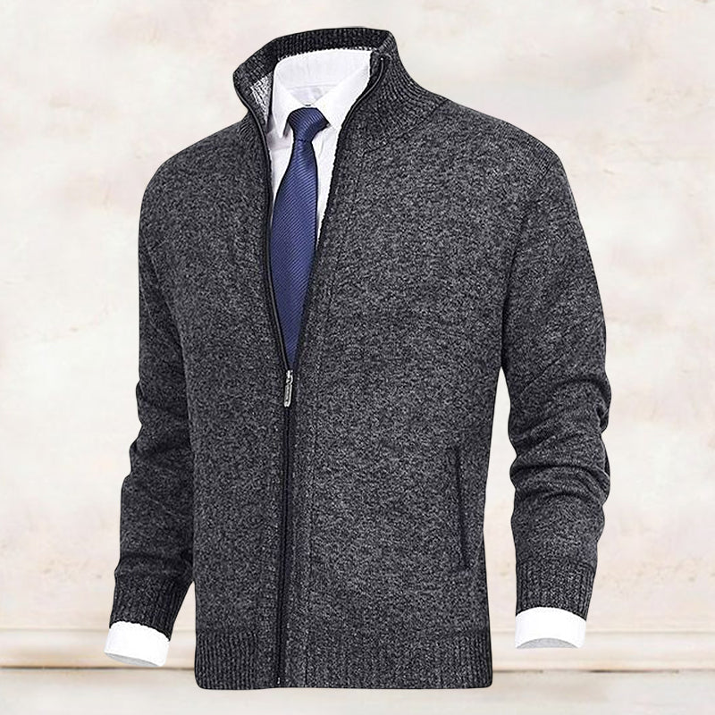 Vincent | Klassiek Fijngebreid Rits Vest