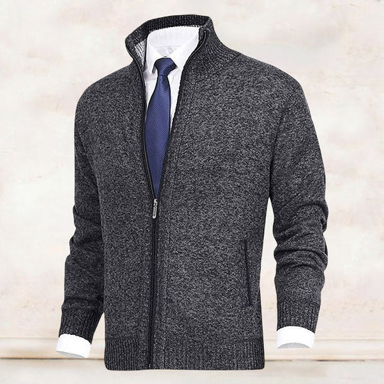 Vincent | Klassiek Fijngebreid Rits Vest