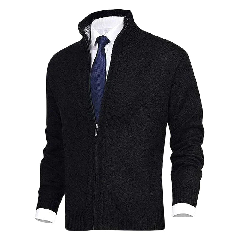 Vincent | Klassiek Fijngebreid Rits Vest