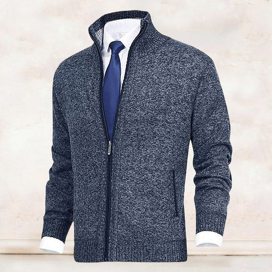 Vincent | Klassiek Fijngebreid Rits Vest
