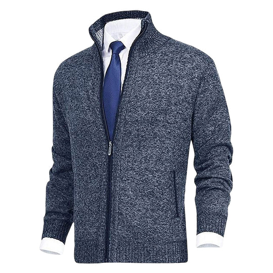 Vincent | Klassiek Fijngebreid Rits Vest