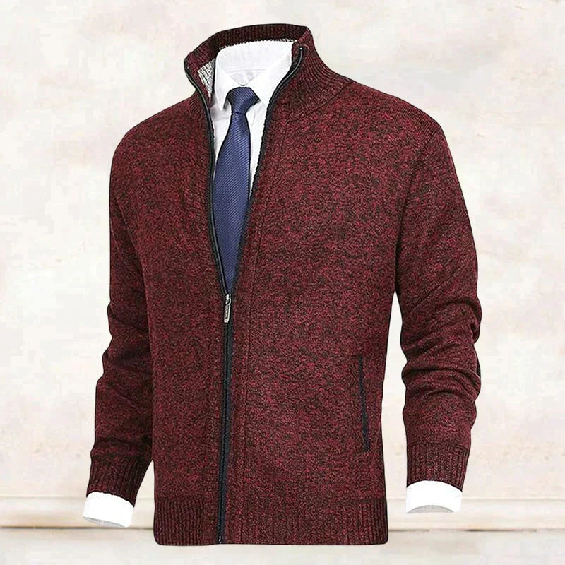 Vincent | Klassiek Fijngebreid Rits Vest