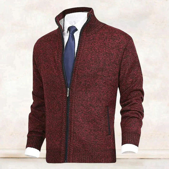 Vincent | Klassiek Fijngebreid Rits Vest