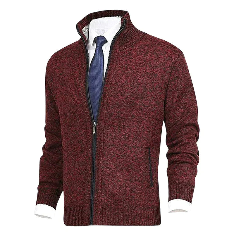 Vincent | Klassiek Fijngebreid Rits Vest
