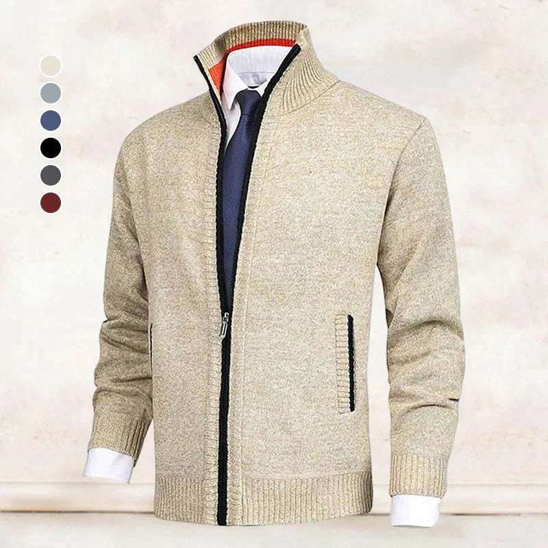 Vincent | Klassiek Fijngebreid Rits Vest