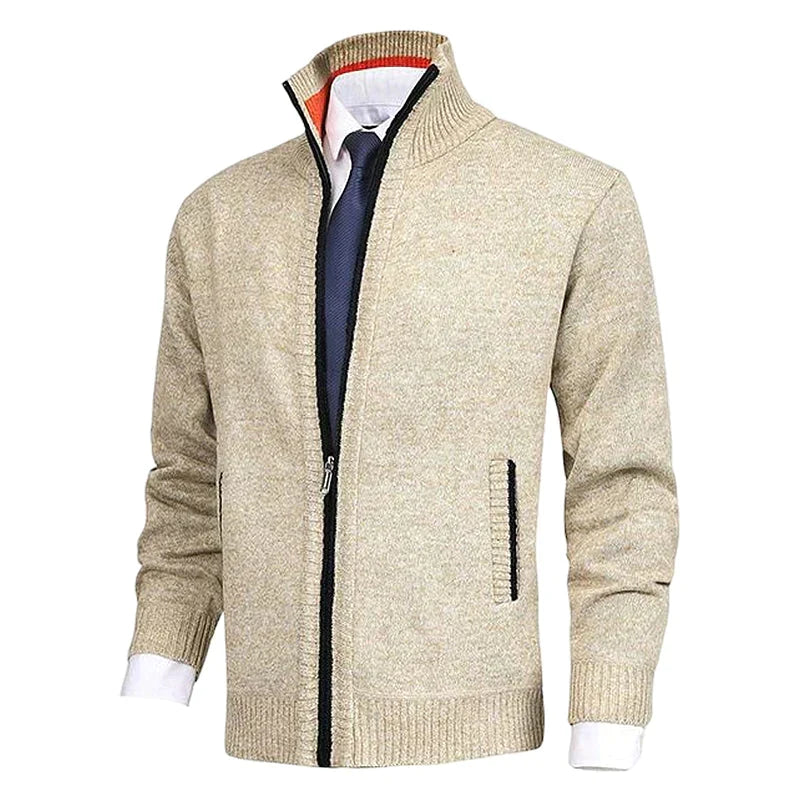Vincent | Klassiek Fijngebreid Rits Vest