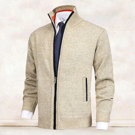 Vincent | Klassiek Fijngebreid Rits Vest
