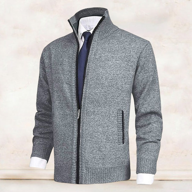 Vincent | Klassiek Fijngebreid Rits Vest